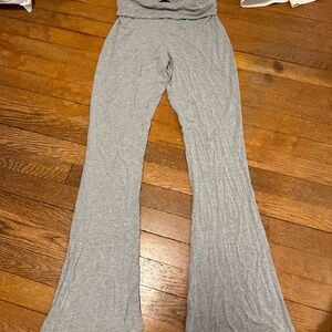 White Fox Gray Women's Flared Pants